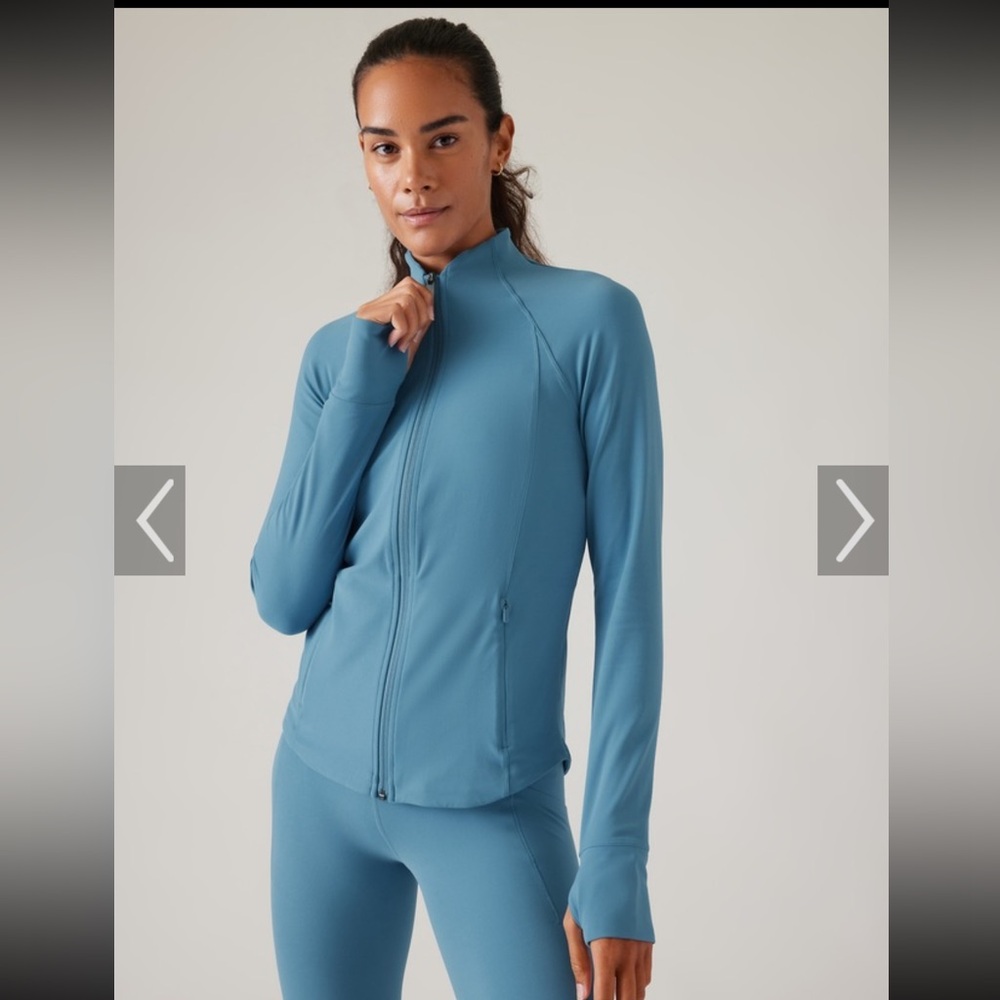 Athleta Salutation 2X Women's Blue Jacket New